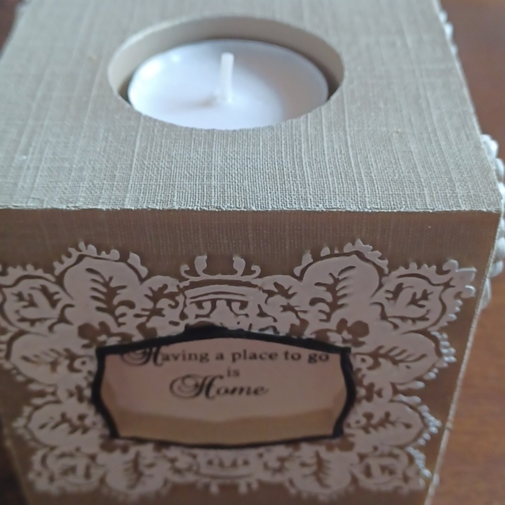 - Models blessing  square tea light  holder